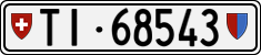 License plate of Switzerland, Cars