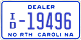 North Carolina, Dealer (A/D-12345(6))