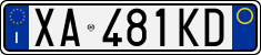 License plate of Italy, Cars (1994 year series)