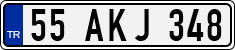 License plate of Turkey, Regular plates