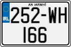 License plate of Ireland, Regular plates