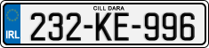 License plate of Ireland, Regular plates