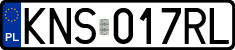 License plates of Poland, Regular car plates