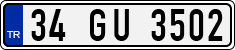 License plate of Turkey, Regular plates
