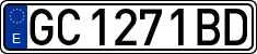 License plates of Spain, 1971 year series