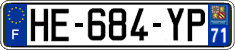 French license plate, SIV (ordinary)