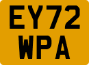 License plate of the United Kingdom, 2001 year system