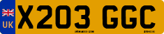 License plate of the United Kingdom, 1983 year system