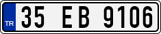 License plate of Turkey, Regular plates