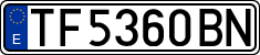 License plates of Spain, 1971 year series