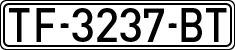 License plates of Spain, 1971 year series