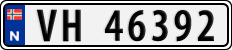 License plate of Norway, Cars
