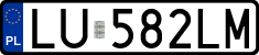 License plates of Poland, Regular car plates