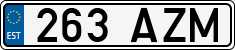 License plate of Estonia, Regular car plates