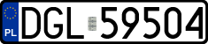 License plates of Poland, Regular car plates