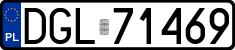 License plates of Poland, Regular car plates