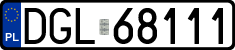 License plates of Poland, Regular car plates
