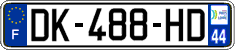 French license plate, SIV (ordinary)