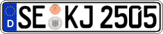 German license plate, Regular plates