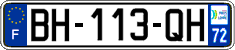 French license plate, SIV (ordinary)