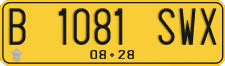 License plate of Indonesia, Commercial vehicles