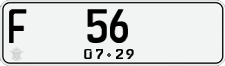 License plate of Indonesia, Regular plates