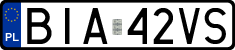 License plates of Poland, Regular car plates