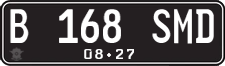 License plate of Indonesia, Regular plates