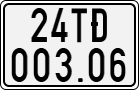 License plate of Vietnam, Specialty plates
