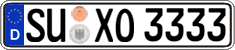German license plate, Regular plates