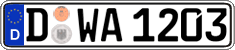 German license plate, Regular plates