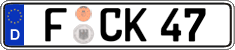 German license plate, Regular plates
