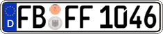 German license plate, Regular plates