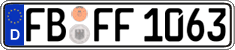 German license plate, Regular plates