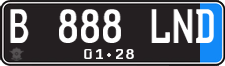 License plate of Indonesia, Regular plates