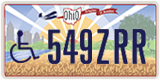 Ohio, Vehicles for disabled persons (123ABC)
