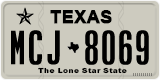 Texas, Regular plates (2012) (АBC-1234)
