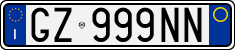License plate of Italy, Cars (1994 year series)