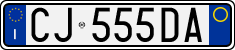 License plate of Italy, Cars (1994 year series)