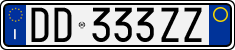 License plate of Italy, Cars (1994 year series)