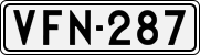License plate of Finland, Cars