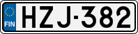 License plate of Finland, Cars