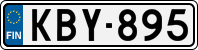License plate of Finland, Cars