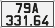 License plate of Vietnam, Cars