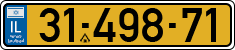 License plate of Israel, Regular plates