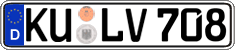 German license plate, Regular plates