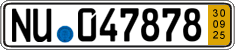 German license plate, Short-term transit plates