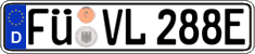 German license plate, Electric vehicles