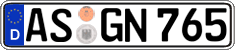 German license plate, Regular plates
