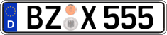 German license plate, Regular plates